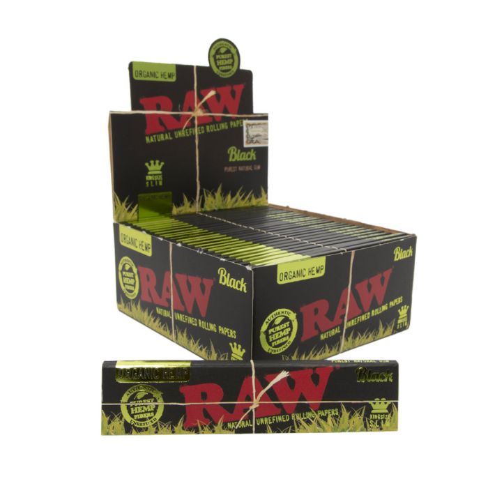 Raw Black Organic King Size Rolling Papers image 0