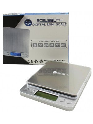 Scalability Digital Mini Pocket Scale - SCD-3000BK image 0