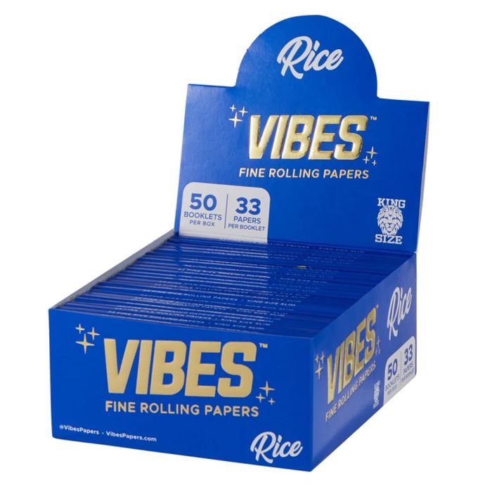 Vibes Rice King Size Papers - Blue image 0