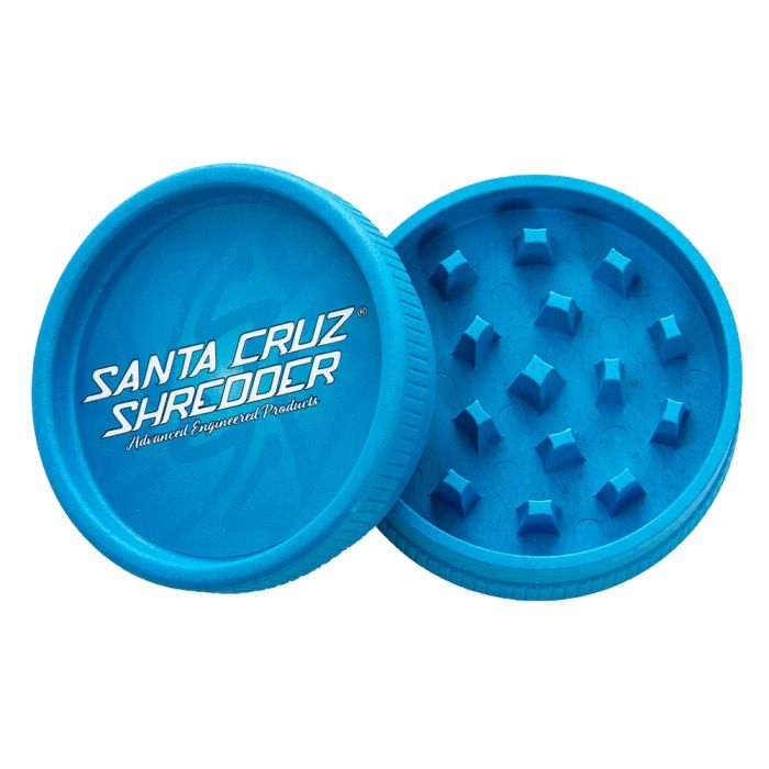 Vibes x Santa Cruz Shredder Hemp Plastic Grinder - 4 Piece - Blue image
