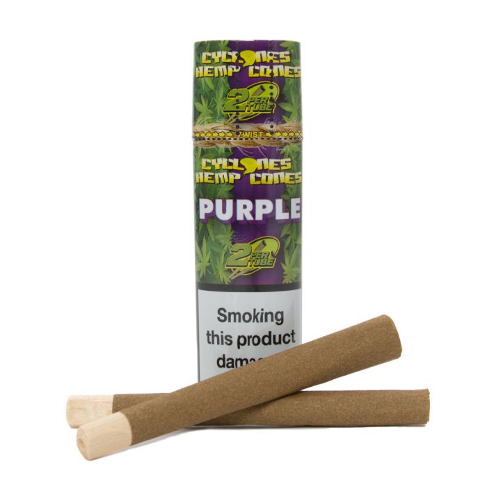 Cyclones Prerolled Hemp Cones - Purple image 2