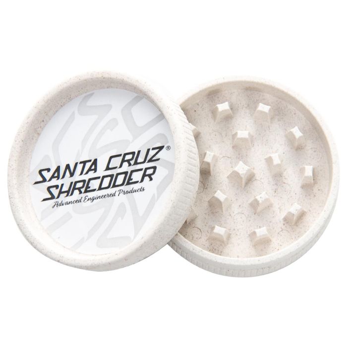 Vibes x Santa Cruz Shredder Hemp Plastic Grinder - 4 Piece - White image