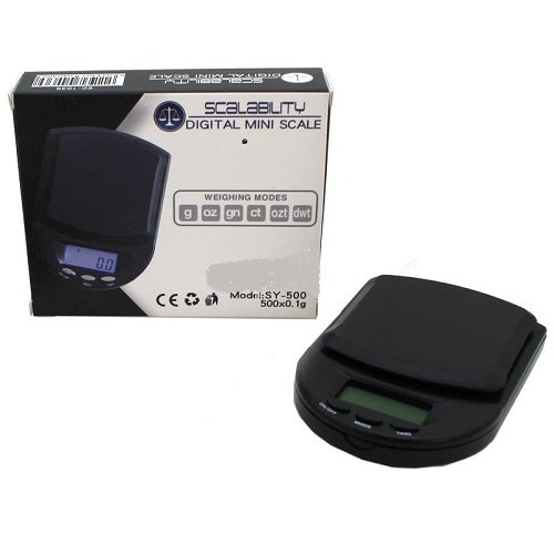 Scalability Digital Mini Pocket Scale - SY-500 (500g x 0.1g) image 0