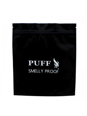 Puff Smelly Proof Bags - Black 75mm x 100mm (3" x 4") image 0