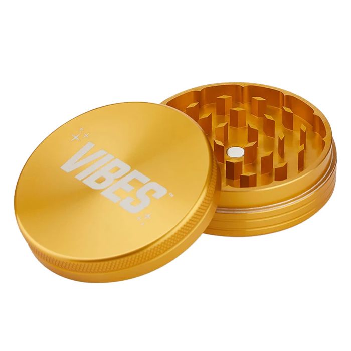 Vibes X Aerospaced - 2 Piece Aluminium Grinder - Gold image