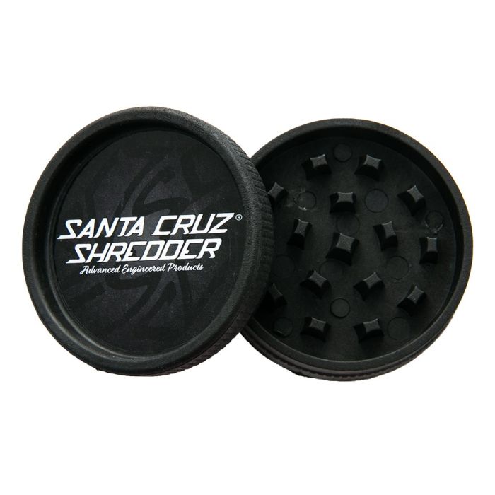 Vibes x Santa Cruz Shredder Hemp Plastic Grinder - 4 Piece - Black image