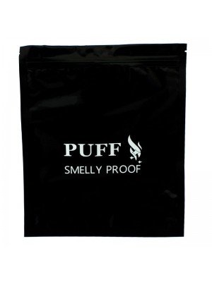 Puff Smelly Proof Mylar Bags - Black 8.5" x 10" (255mm x 215mm) image 0