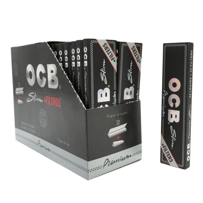 OCB King Size With Tips - Black image 0