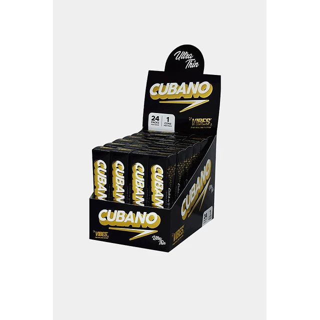 Vibes Ultra Thin "Cubano" Prerolled - Black image 0