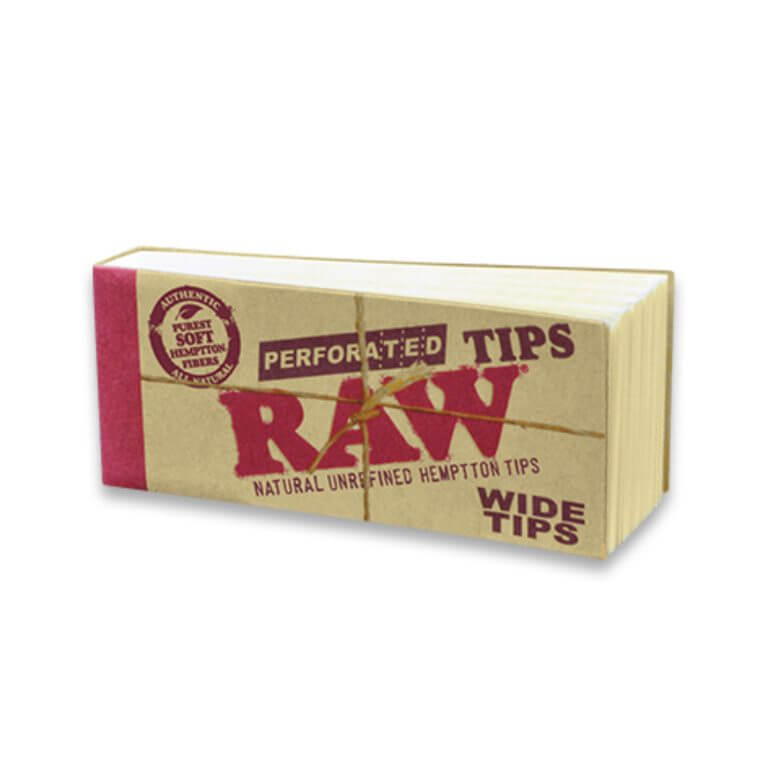 Raw Perforated Wide Filter Tips - Roaches image 1