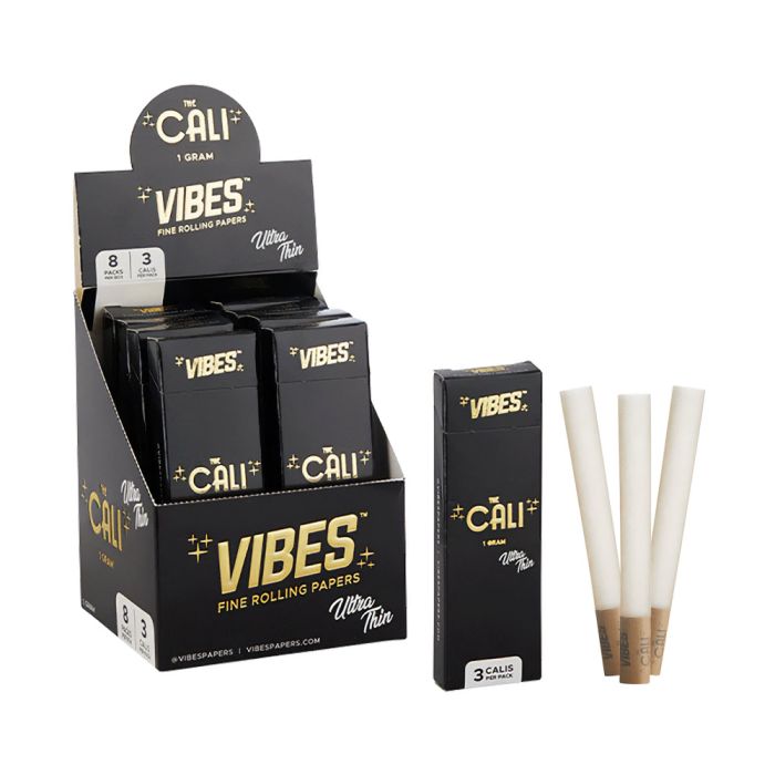 Vibes Ultra Thin "The Cali" Prerolled - Black image 0