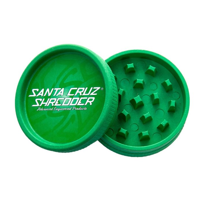 Vibes x Santa Cruz Shredder Hemp Plastic Grinder - 4 Piece - Green image