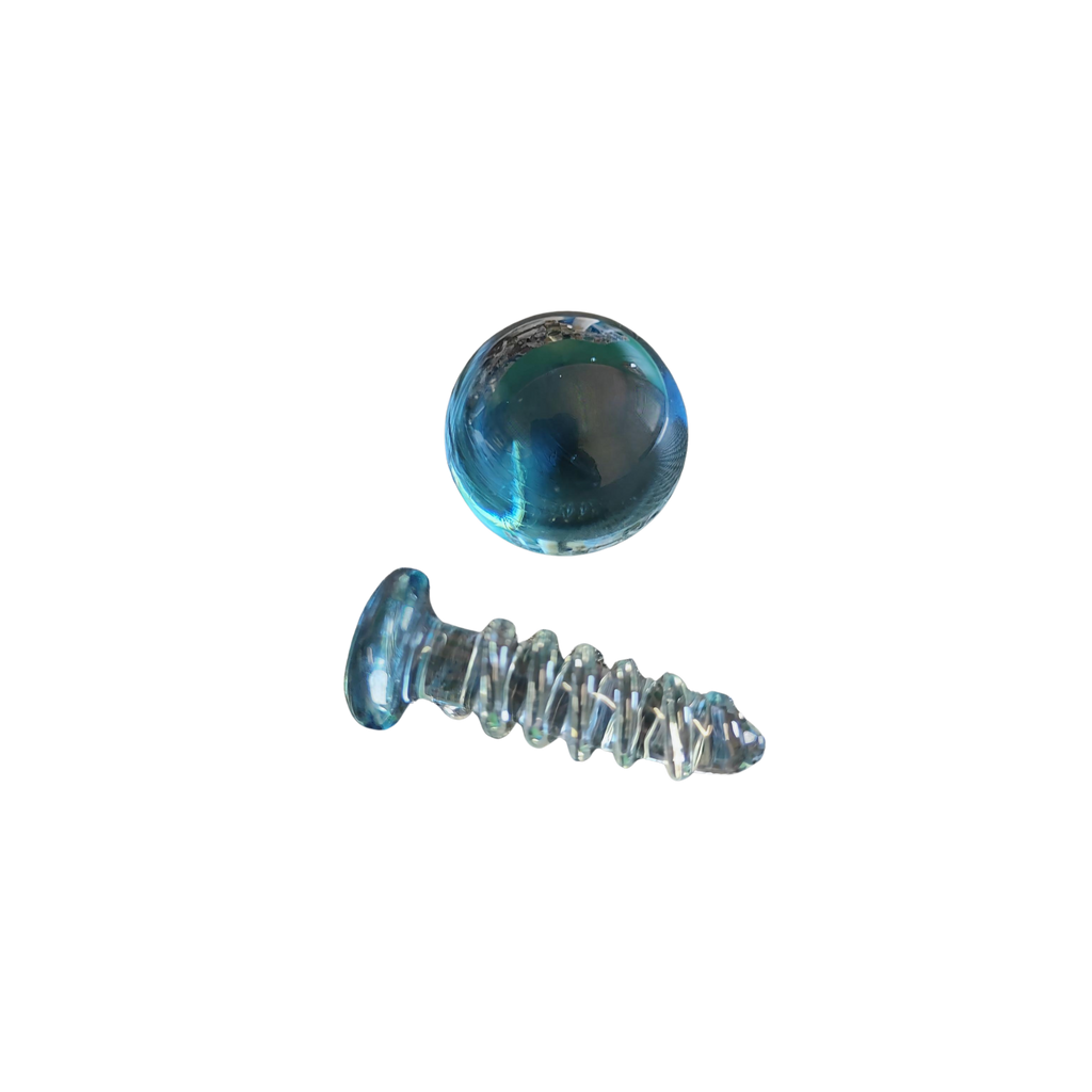Glass Charlie Marble & Screw Set - Rawdrop